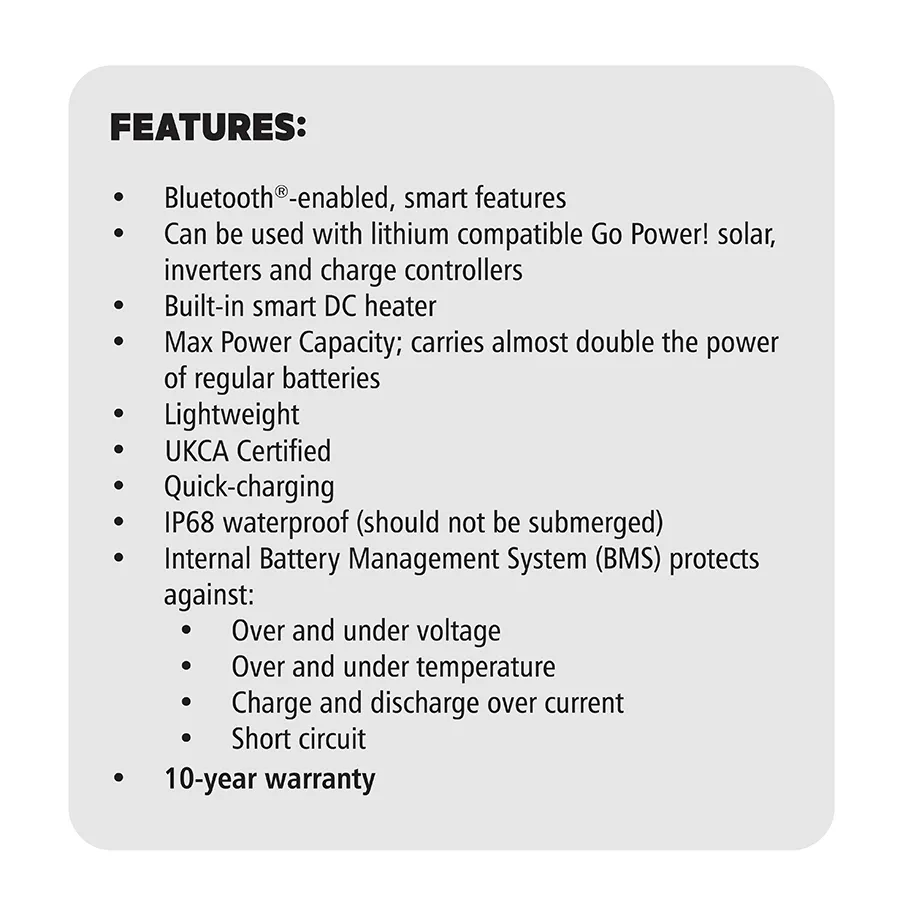 100AH Advanced Lithium Battery