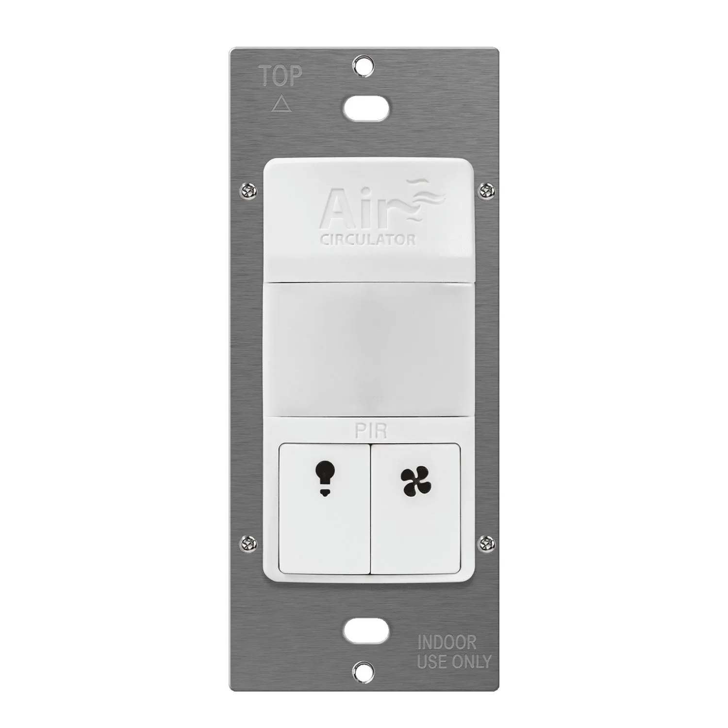 120V Occupancy/Vacancy Motion Light Switch with Fan Timer Switch Single Pole White