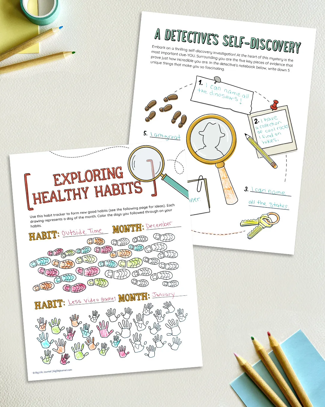 2025 New Year Kit Bundle PDF (ages 4-10 and 11 )