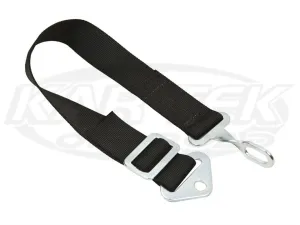 2" Adjustable Latch & Link Anti-Submarine Belt Black