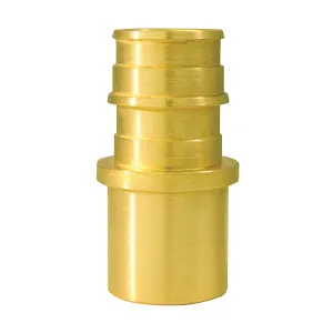 Apollo Valves ExpansionPEX Series EPXMS3410PK Pipe Adapter, 3/4 in, Barb x Male Sweat, Brass, 200 psi Pressure