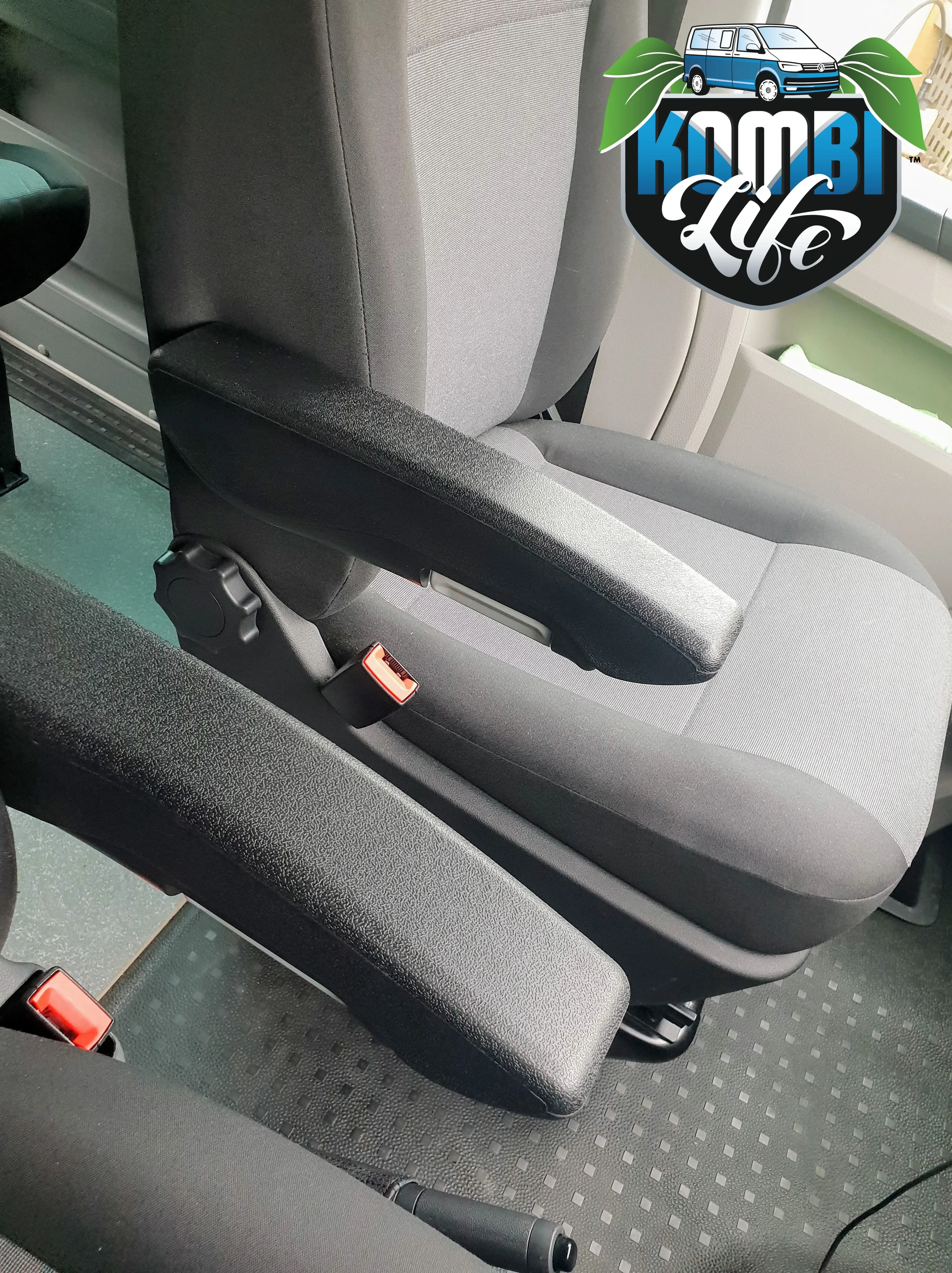 Armrests for VW Transporter or Caravelle Seats - PAIR