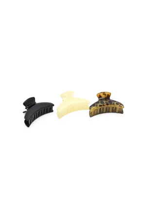 Assorted Hair Claw Set (3 Piece)