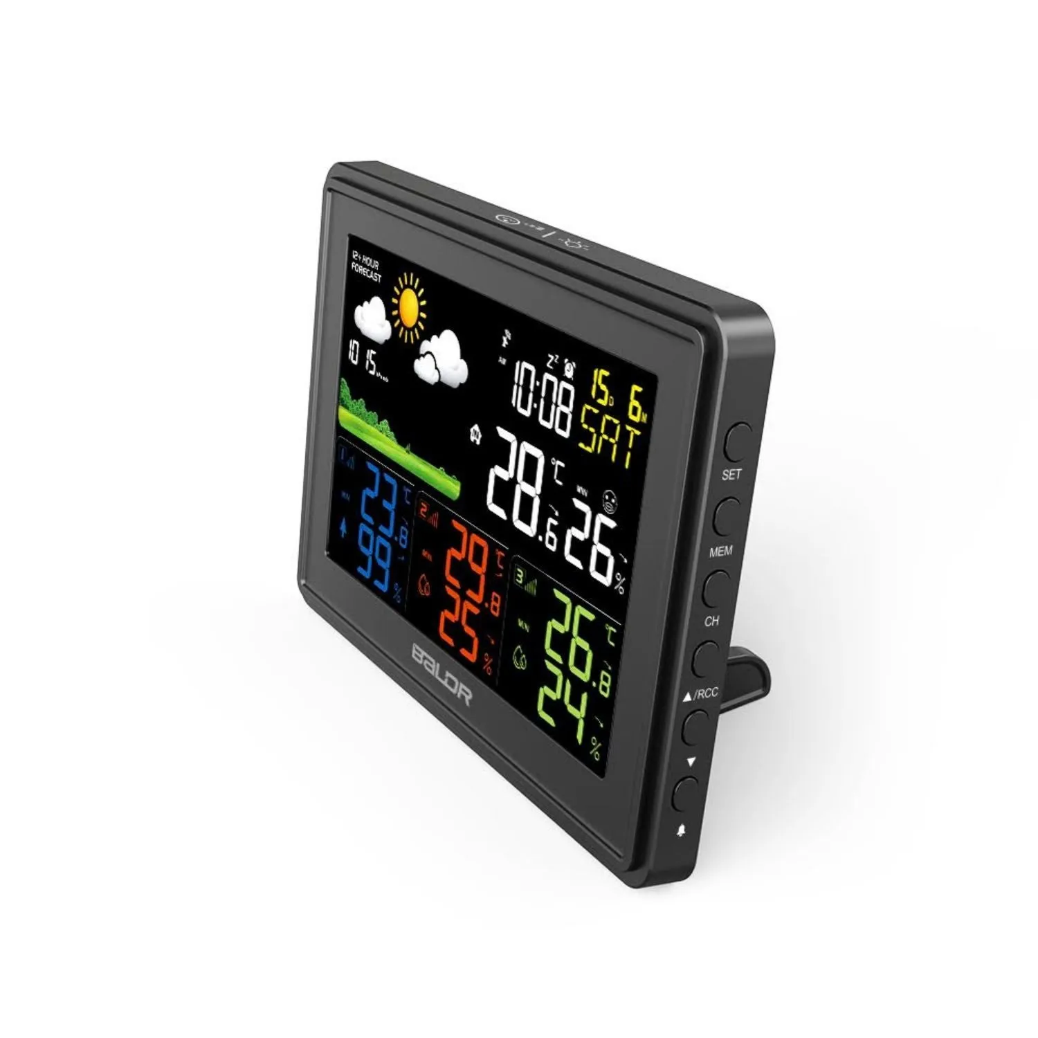 BALDR Wireless Weather Station with 3 Outdoor Sensors