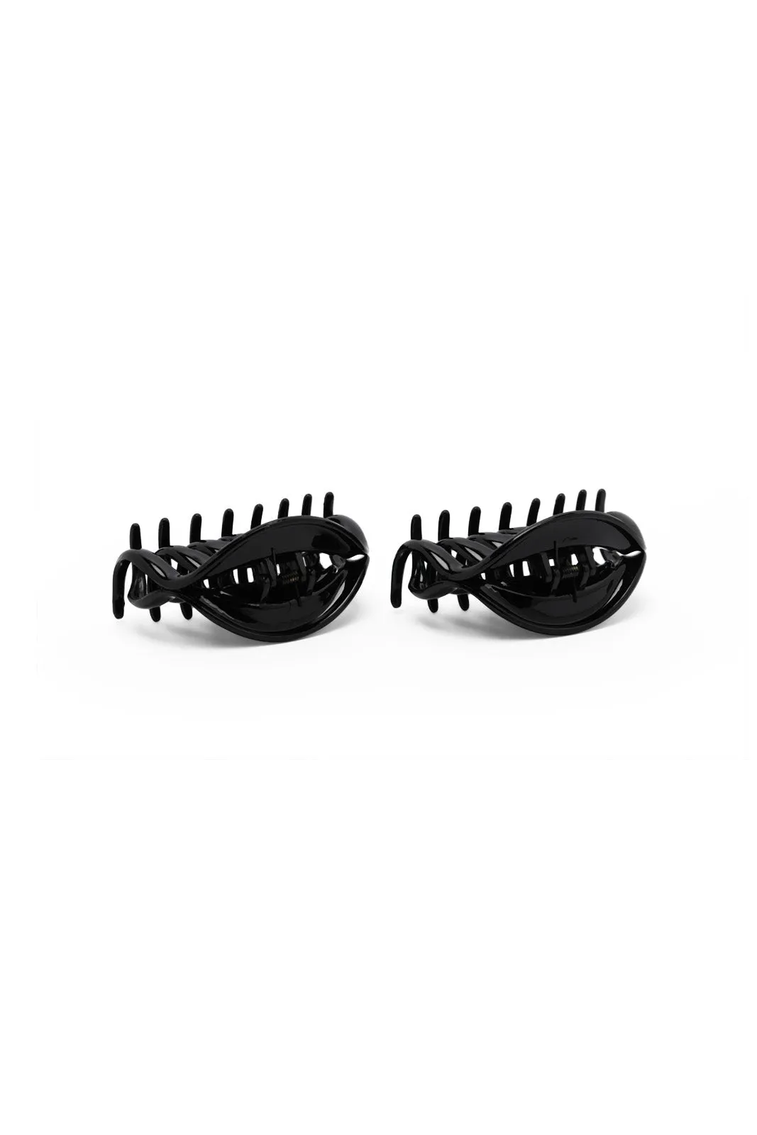 Black Hair Claw Set (2 Piece)