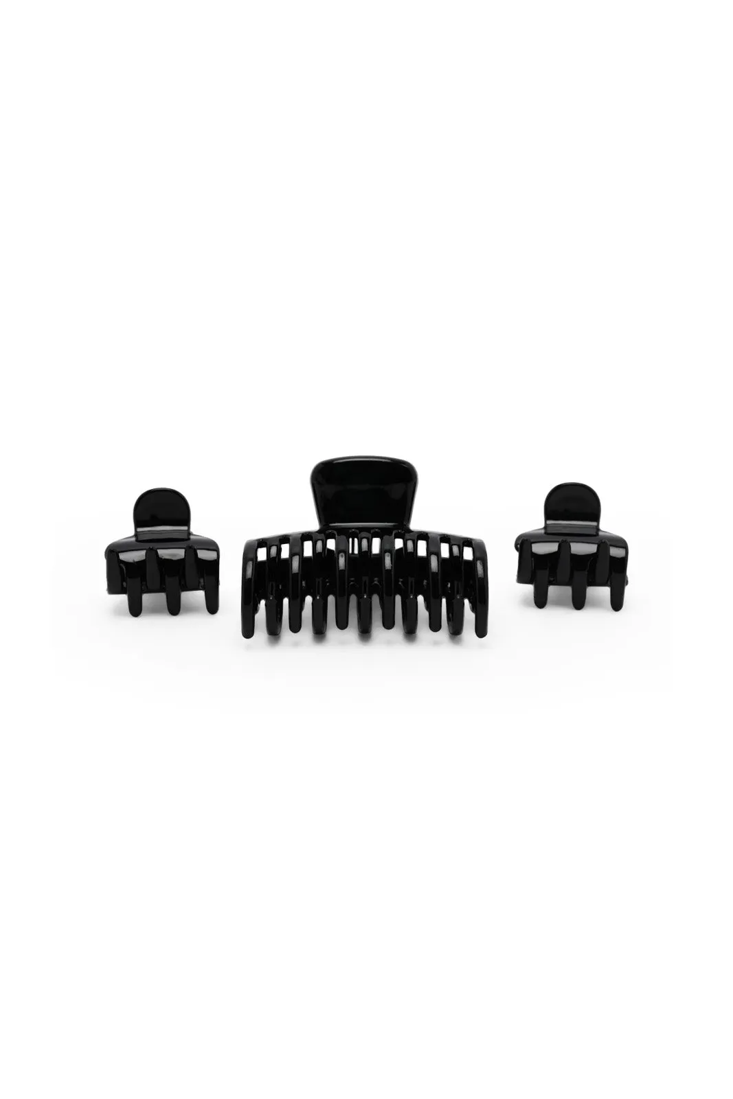 Black Hair Claw Set (3 Piece)