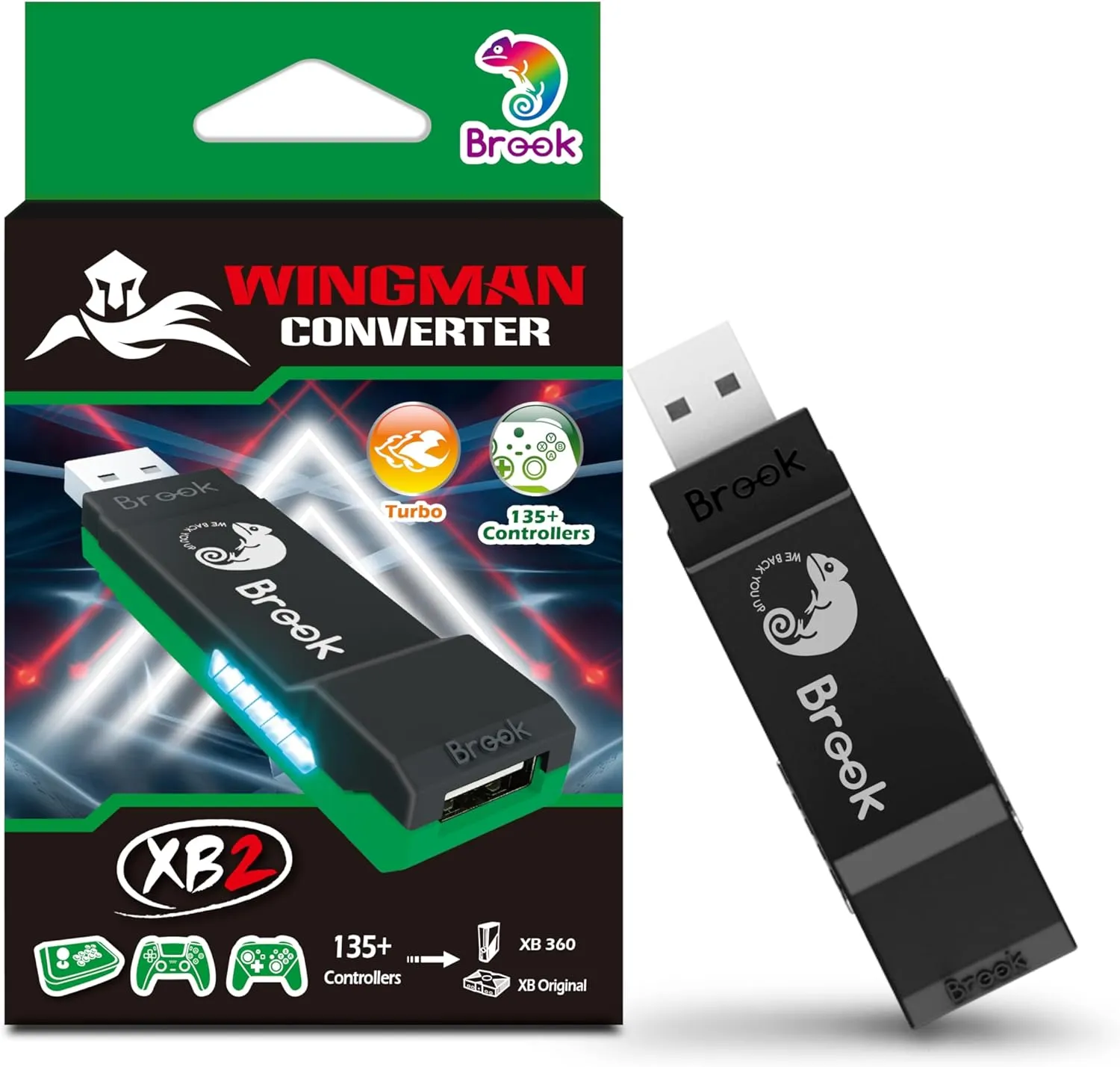 Brook Wingman XB2 Converter for Xbox Original/Xbox 360/Xbox One/Xbox Series X|S/PC (FM00010554)