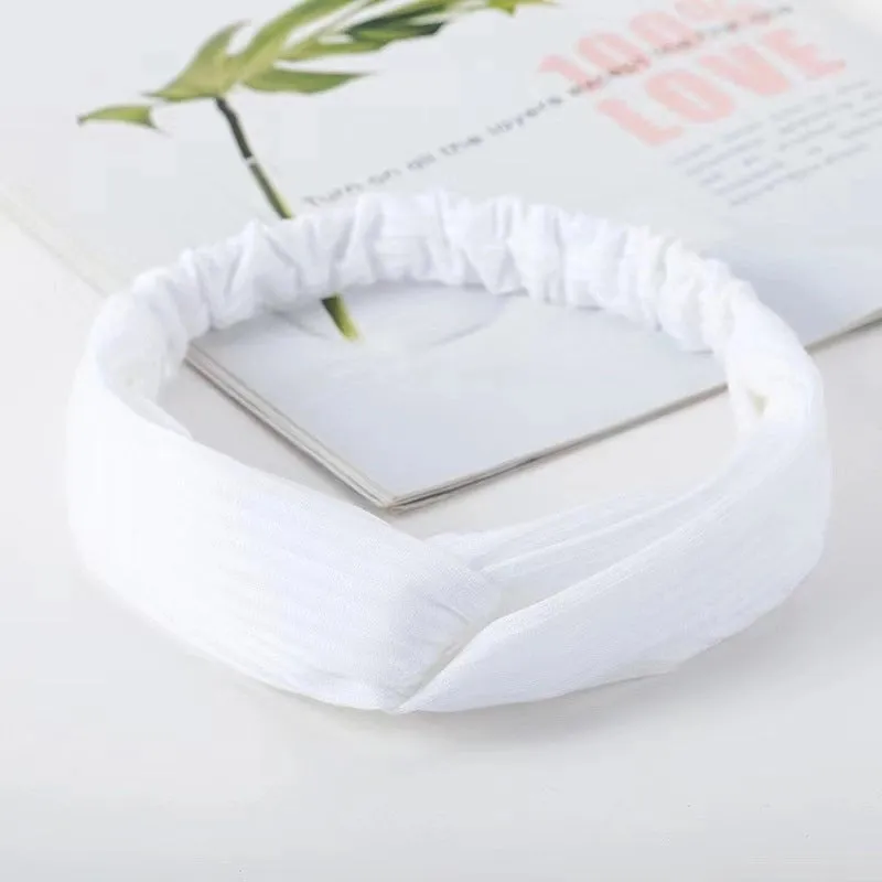 Casual Simple Style Stripe Solid Color Cloth Stripe Hair Band