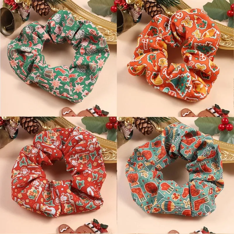 Christmas Simple Style Women's Halloween Pattern Christmas Tree Hair Tie