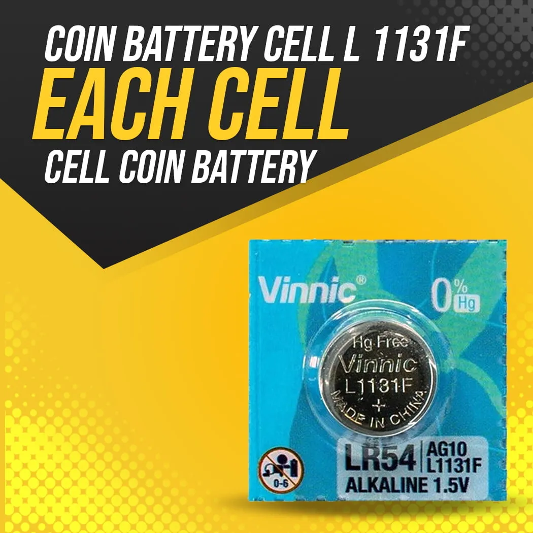 Coin Battery Cell L 1131F - Each Cell - Cell Coin Battery | Button Cell | Button Battery | Cell