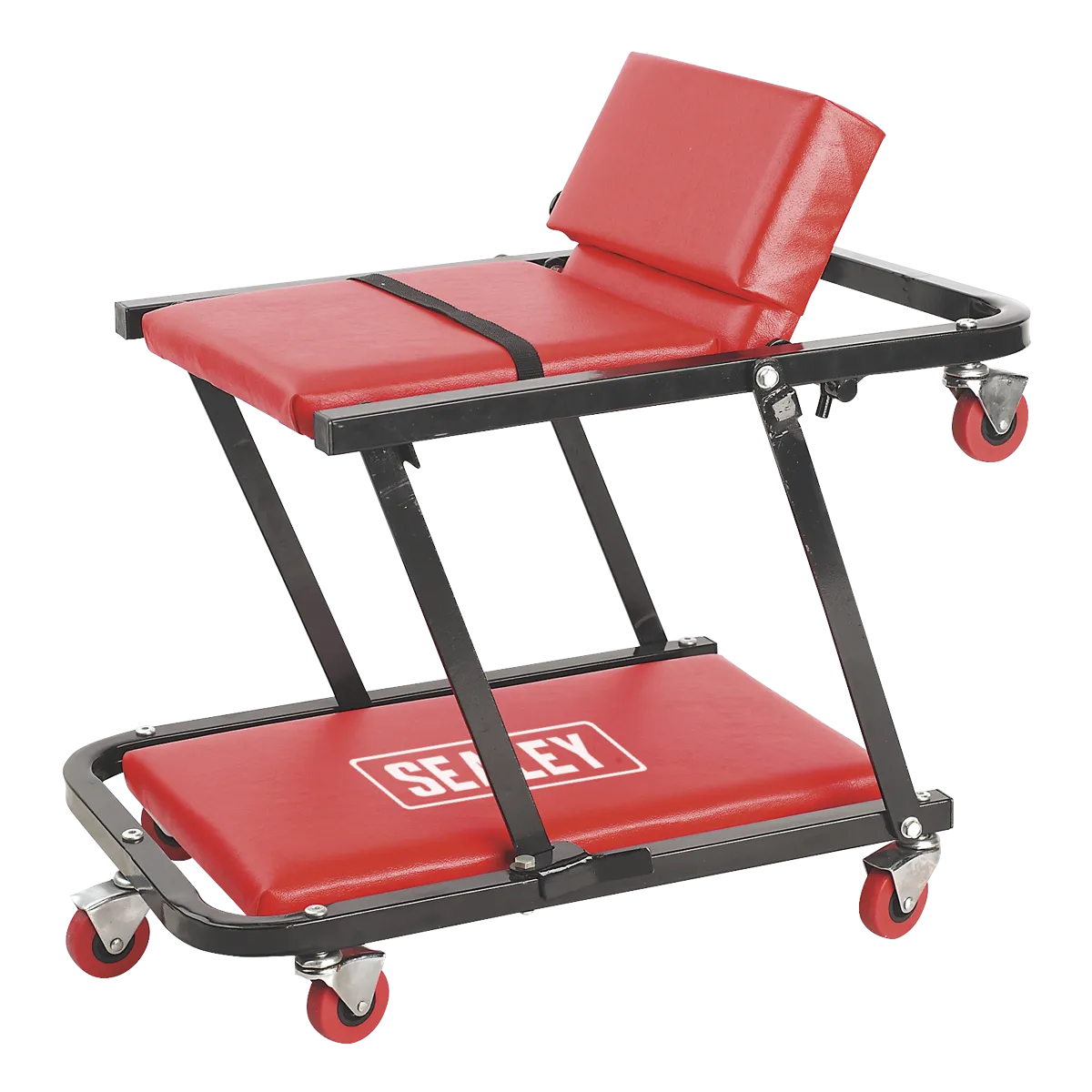 Creeper/Seat Steel with 7 Wheels & Adjustable Head Rest