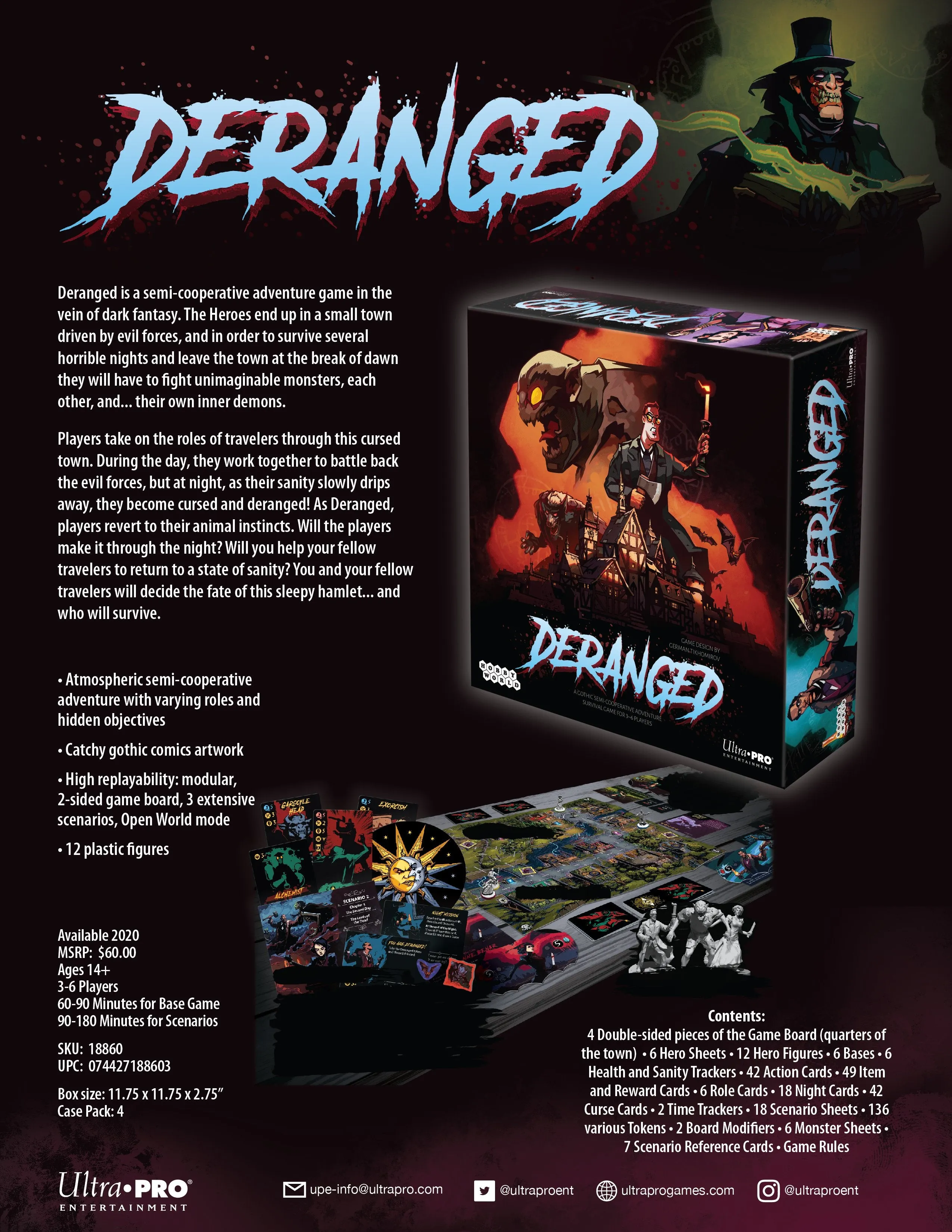 Deranged: A Semi-Cooperative Game for Ages 14 