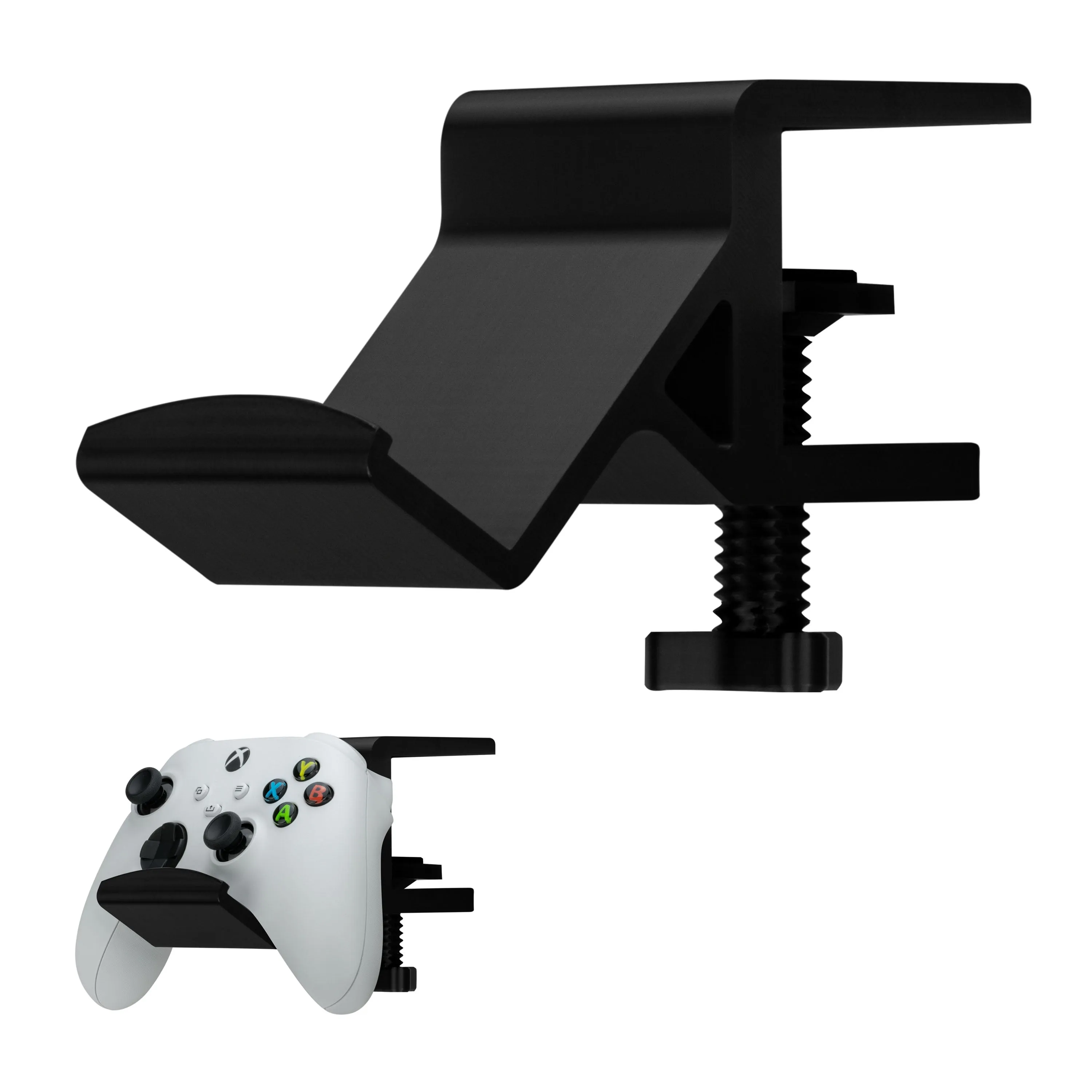 Desk Game Controller Holder Stand with Adjustable Clamp - Universal Design for XBOX, PS5, PS4, PC, Steelseries, Steam