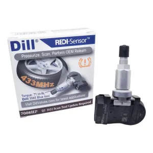 Dill 7008HP Redi-Sensor 433 Mhz TPMS Sensor, Metal/Clamp-in (Ea.)