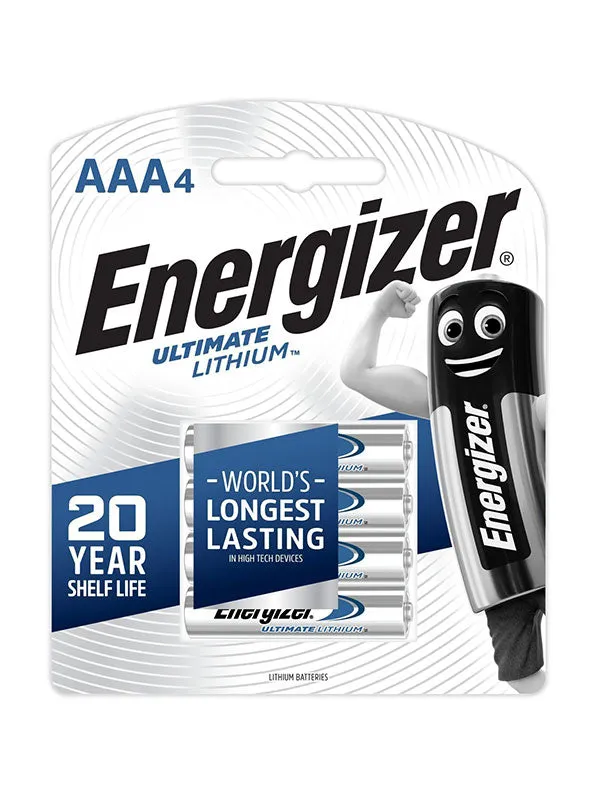 Energizer Lithium L92 BP4 - AAA 1.5V - (Pack of 4)