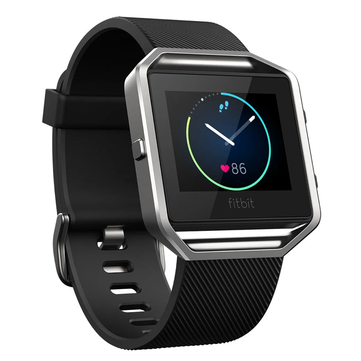 Fitbit Black-Silver Blaze Smart Fitness Watch (WITH LOGO)