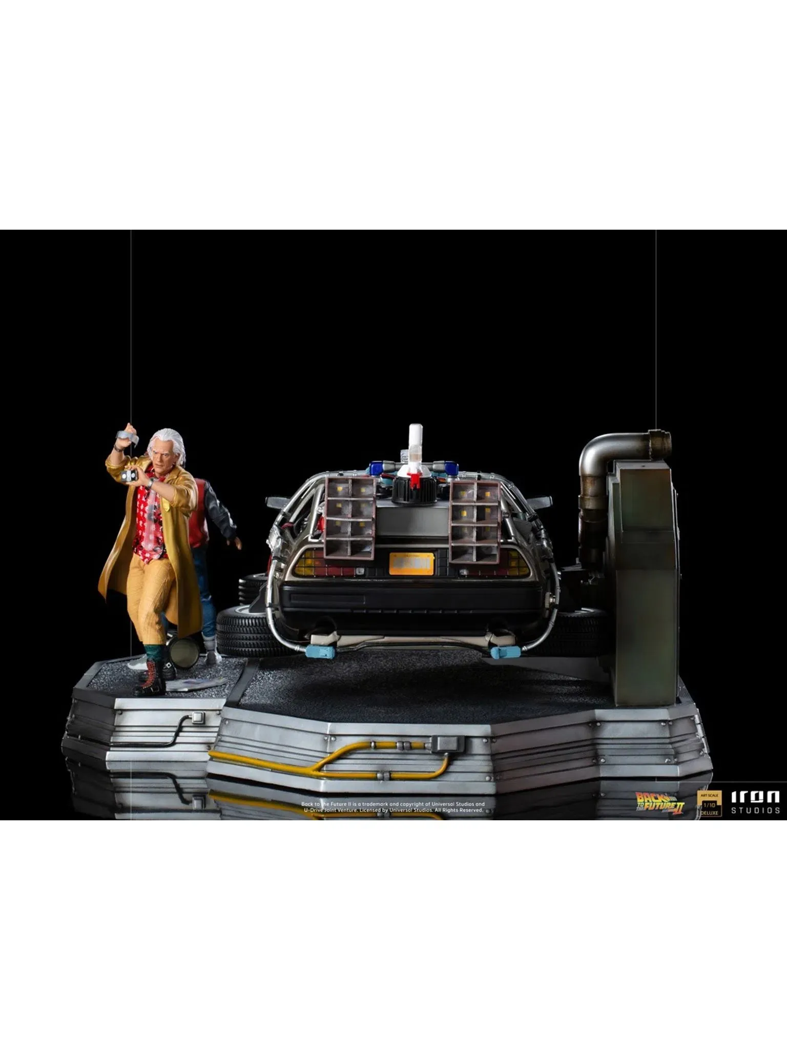 IRON STUDIOS DELOREAN FULL SET DELUXE ‚ BACK TO THE FUTURE PART II ART SCALE 1/10 - UNBTTF51021-10