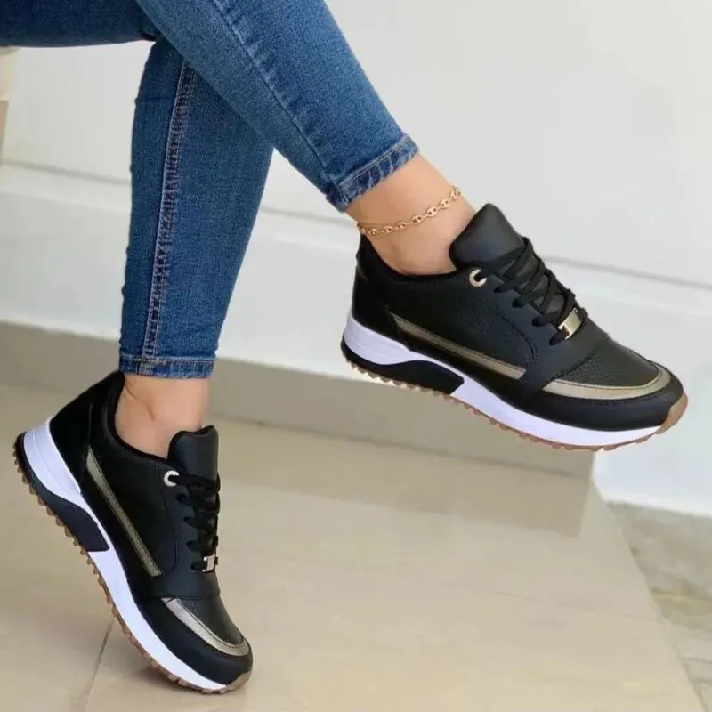 Jessica – Women's Casual Sports Shoes with PU Leather and Comfortable Sole