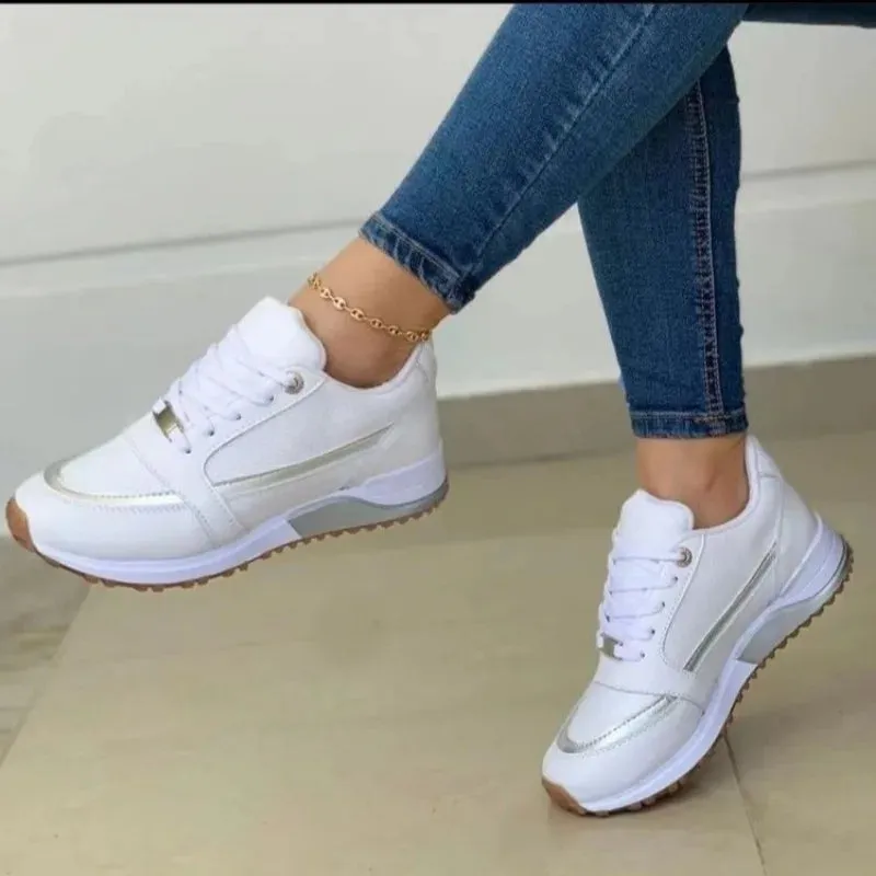 Jessica – Women's Casual Sports Shoes with PU Leather and Comfortable Sole