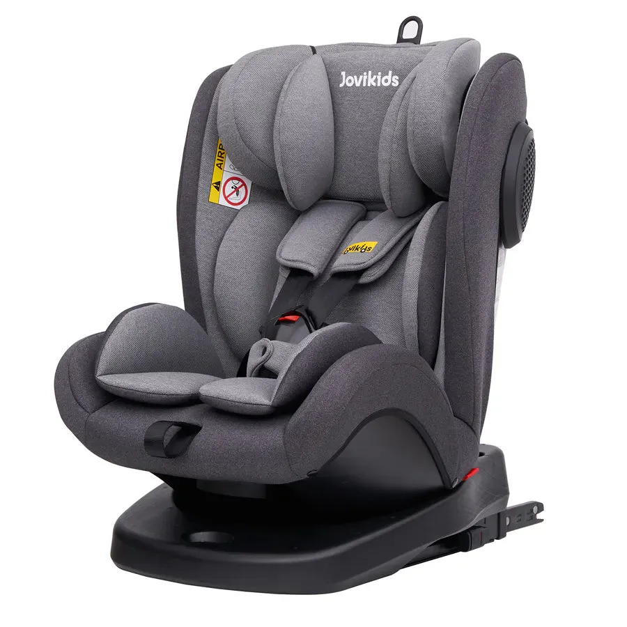 Jovikids Angel ISOFIX Rotating Carseat 360° Group 0/1/2/3 (Grey)