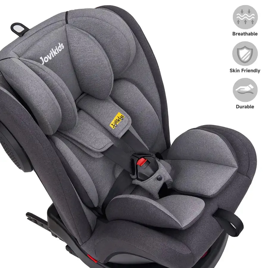 Jovikids Angel ISOFIX Rotating Carseat 360° Group 0/1/2/3 (Grey)