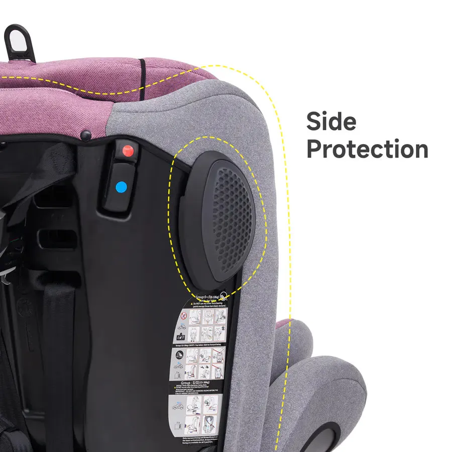 Jovikids Angel ISOFIX Rotating Carseat 360° Group 0/1/2/3 (Pink)