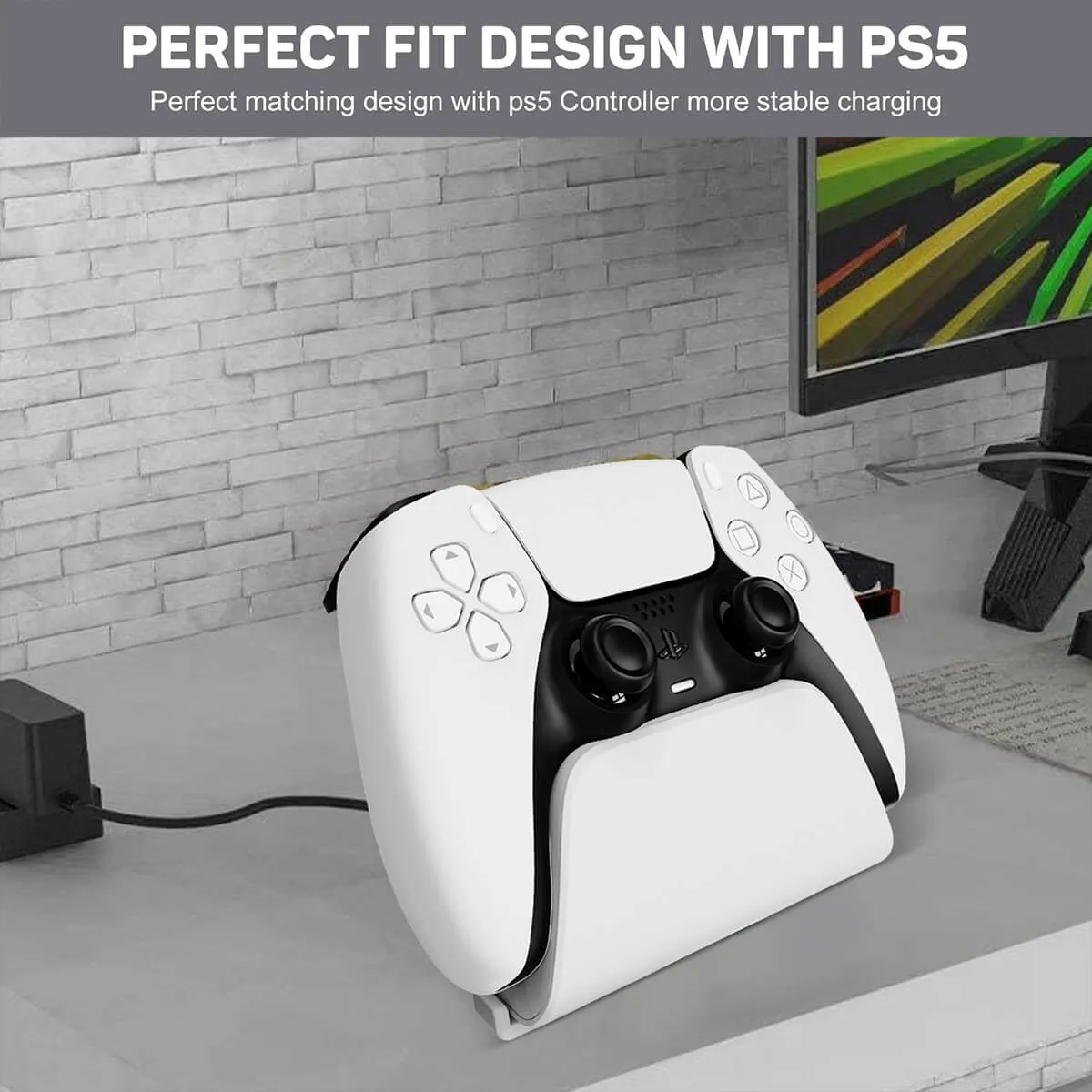 KM05-2 Quick Charging Stand for PS5 Wireless Controller