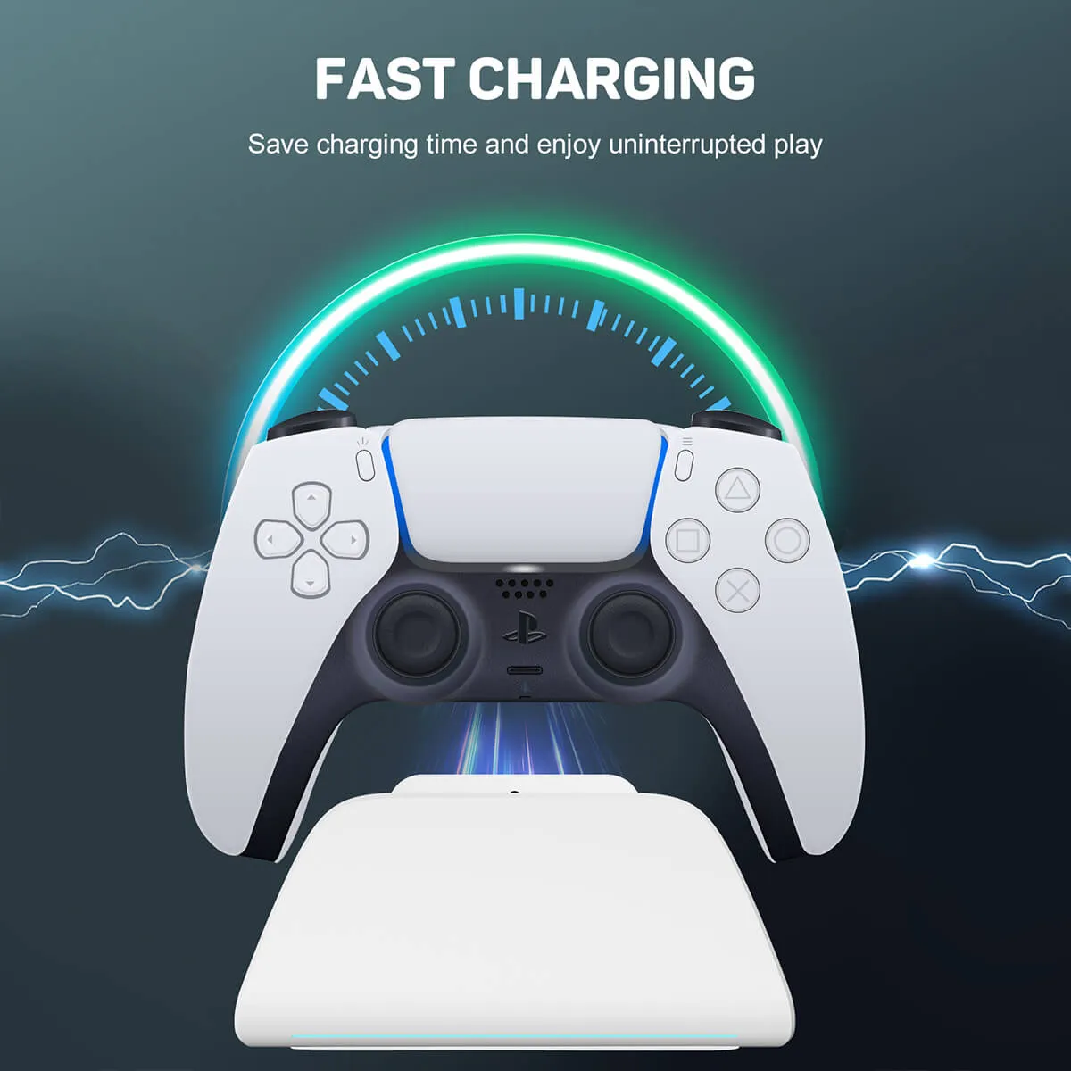 KM05-2 Quick Charging Stand for PS5 Wireless Controller