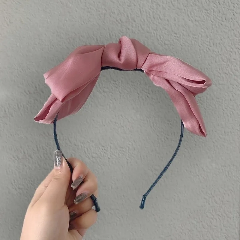 Korean Fashion Simple New Big  Bow Headband Wholesale