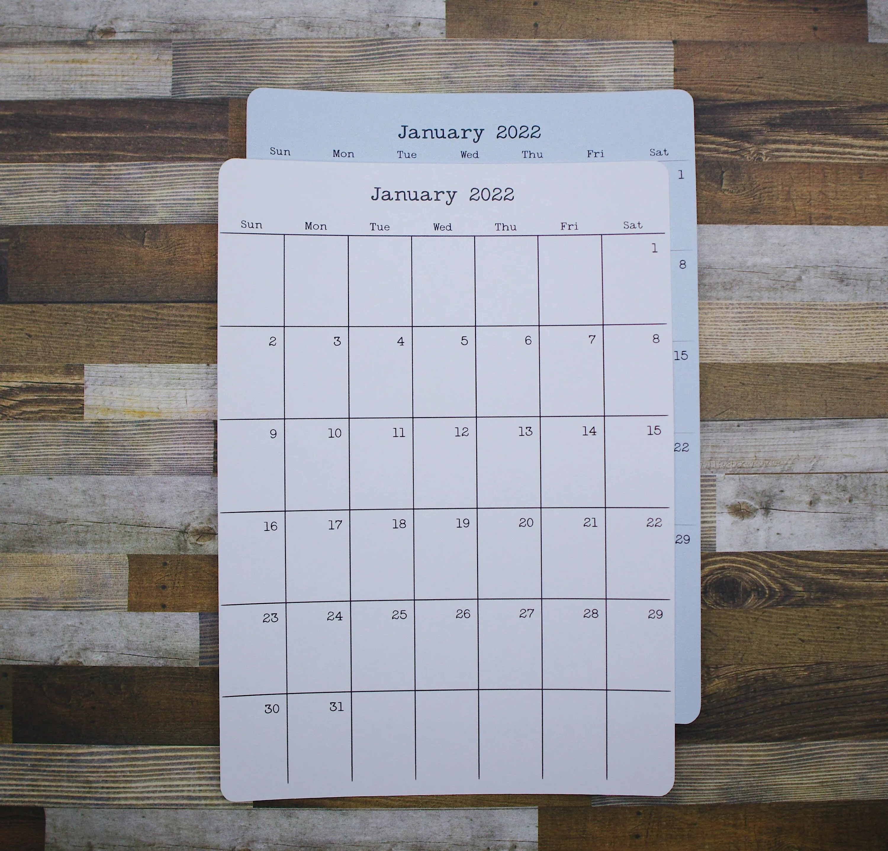 Large Monthly Calendar Stickers