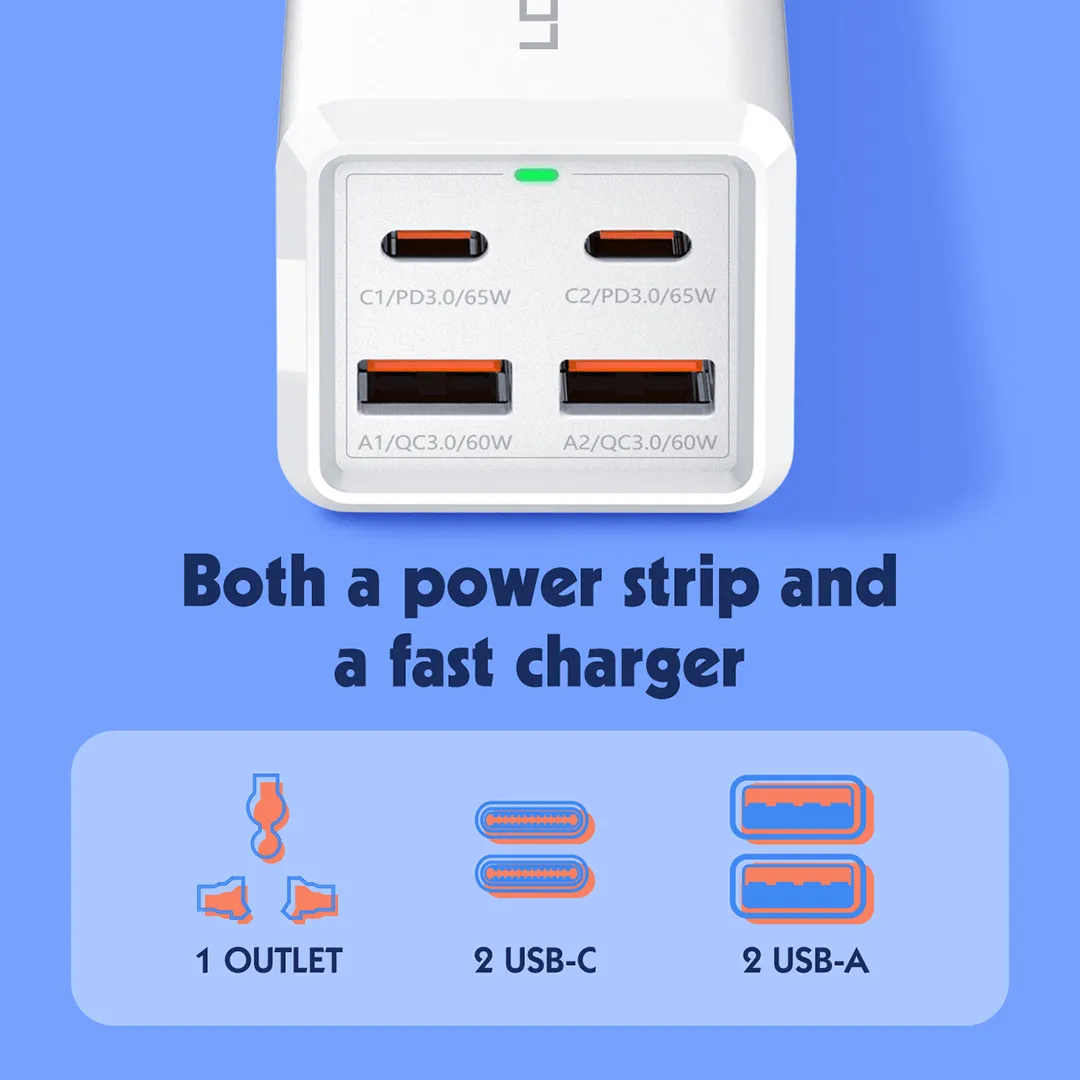 LDNIO 65W Portable Desktop Power Strip