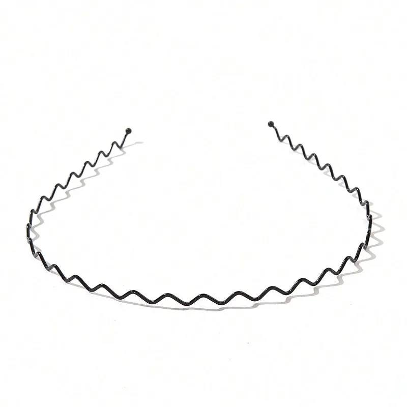 Metal Wave Thin Hair Hoop Golde  Simple   Headband