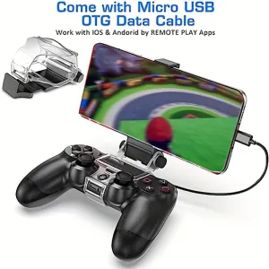 OUBANG Phone Mount for PS4 Controller Enhanced Gaming Experience for Mobile Play