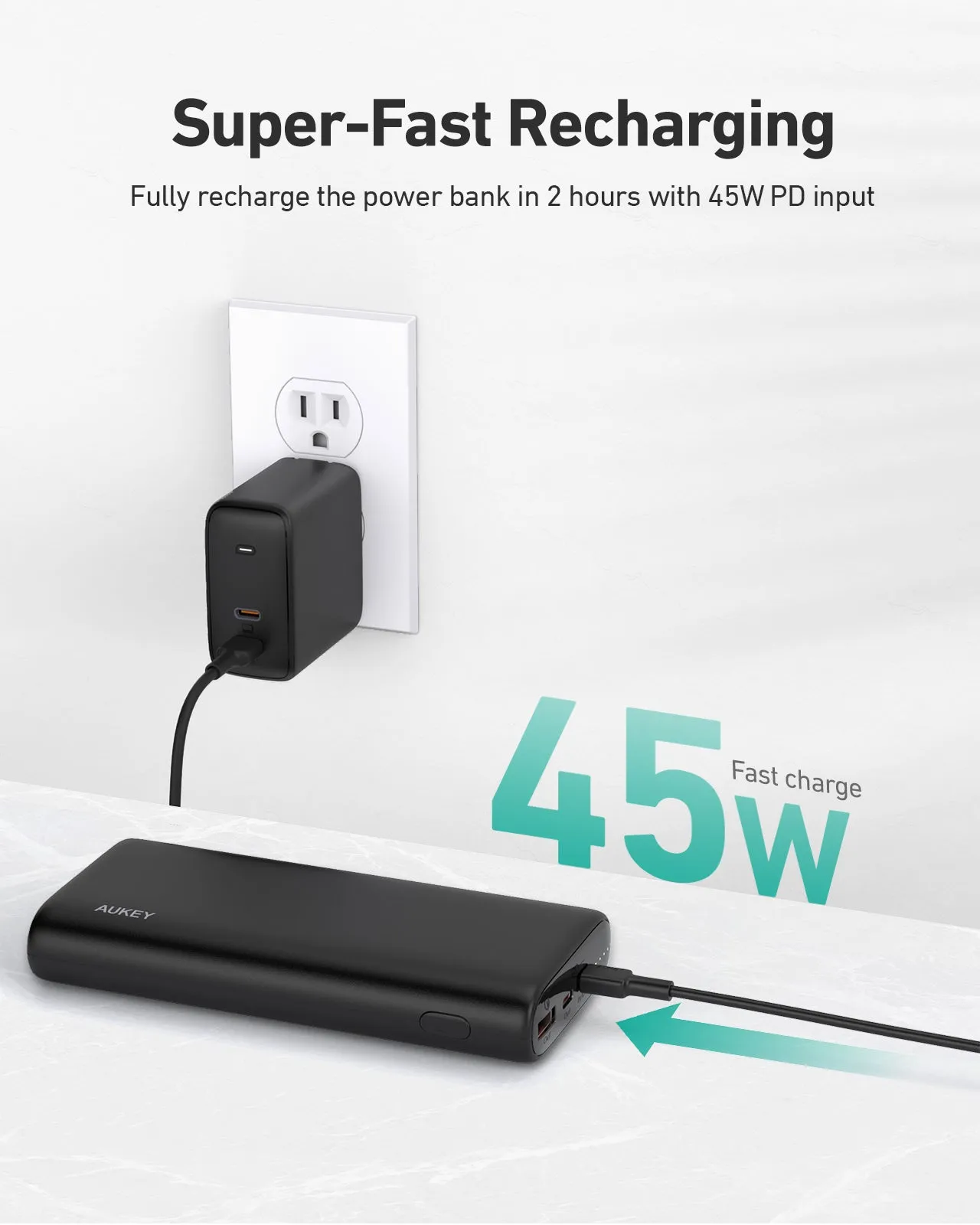 PB-Y37 20,000mAh 65W PD Powerbank Fast Charge