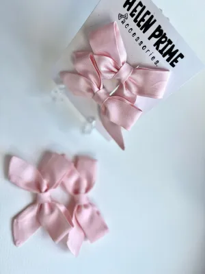 Pink Mini Pigtail Bow Set Pinwheel Baby Bow Hello 1st Grade Accessories Kindergarten Hair Bows