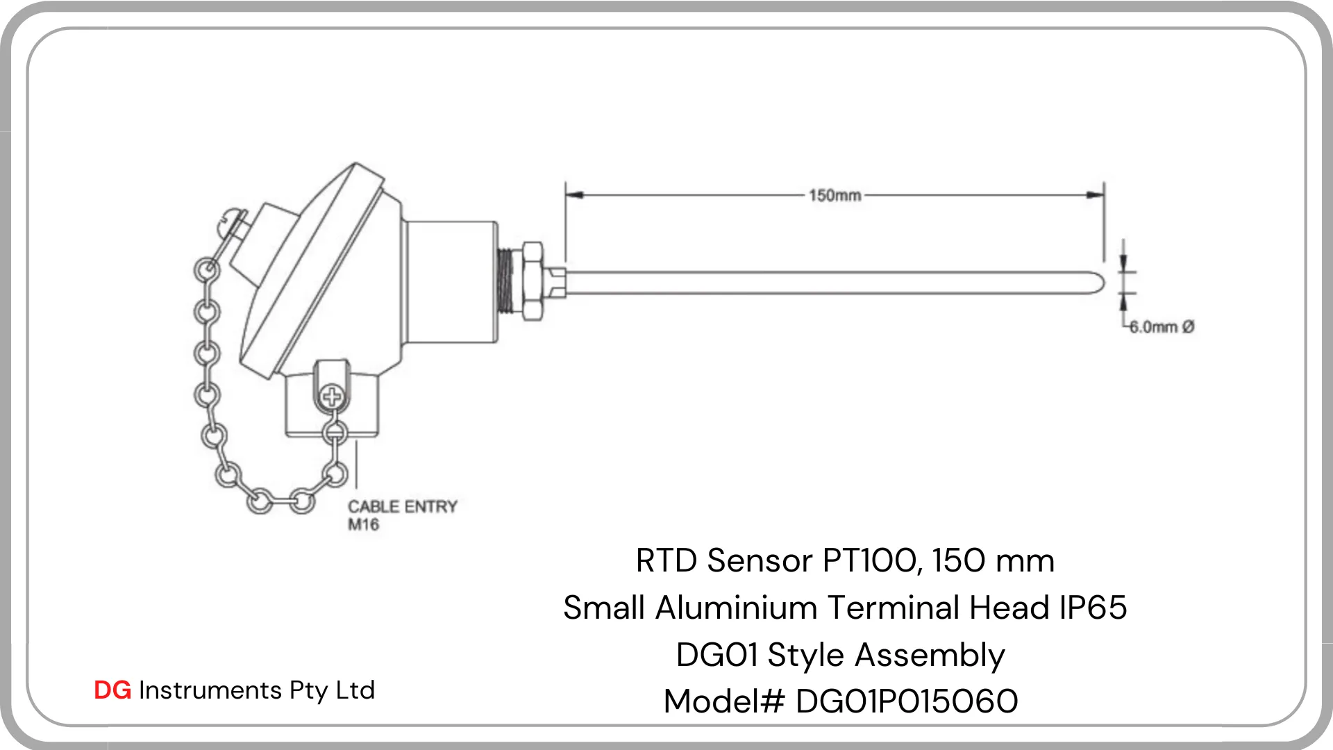 RTD Sensors with Small Terminal Head