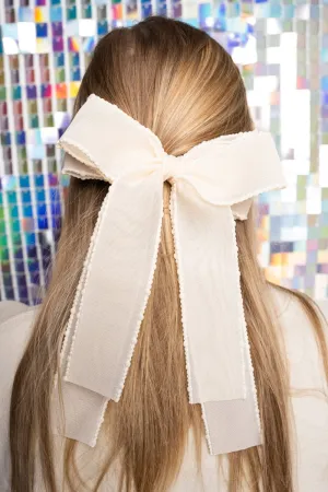 SALE! Sweet Life Ivory Hair Bow Barrette