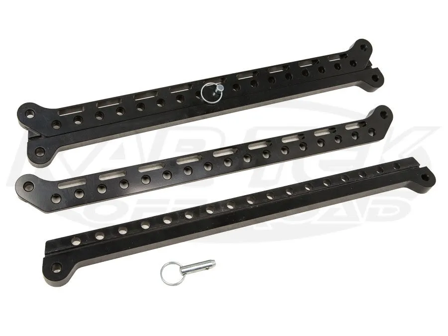 Seat-Loc Adjustable Sliders - Black Black Anodized