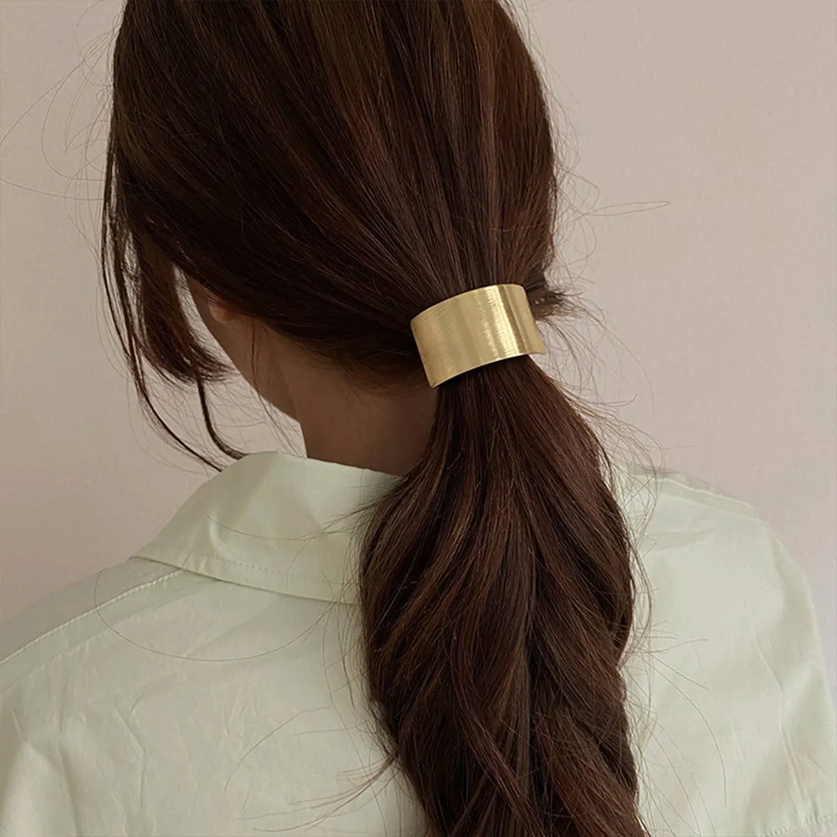 Simple Brushed Hair Scrunchie - Infinity