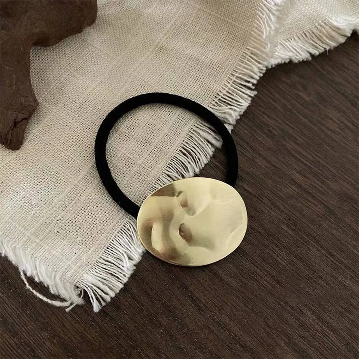 Simple Brushed Hair Scrunchie - Infinity