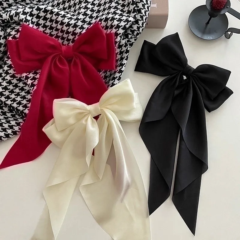 Simple Style Bow Knot Cloth Hair Claws 1 Piece