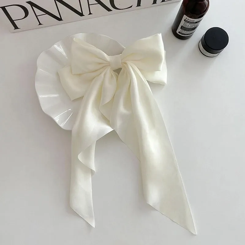 Simple Style Bow Knot Cloth Hair Claws 1 Piece