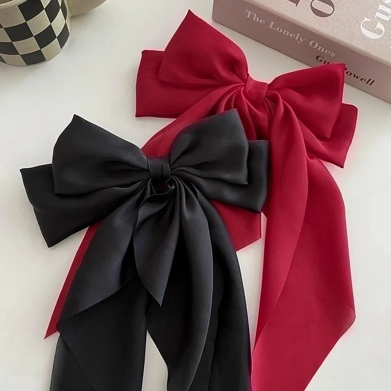 Simple Style Bow Knot Cloth Hair Claws 1 Piece