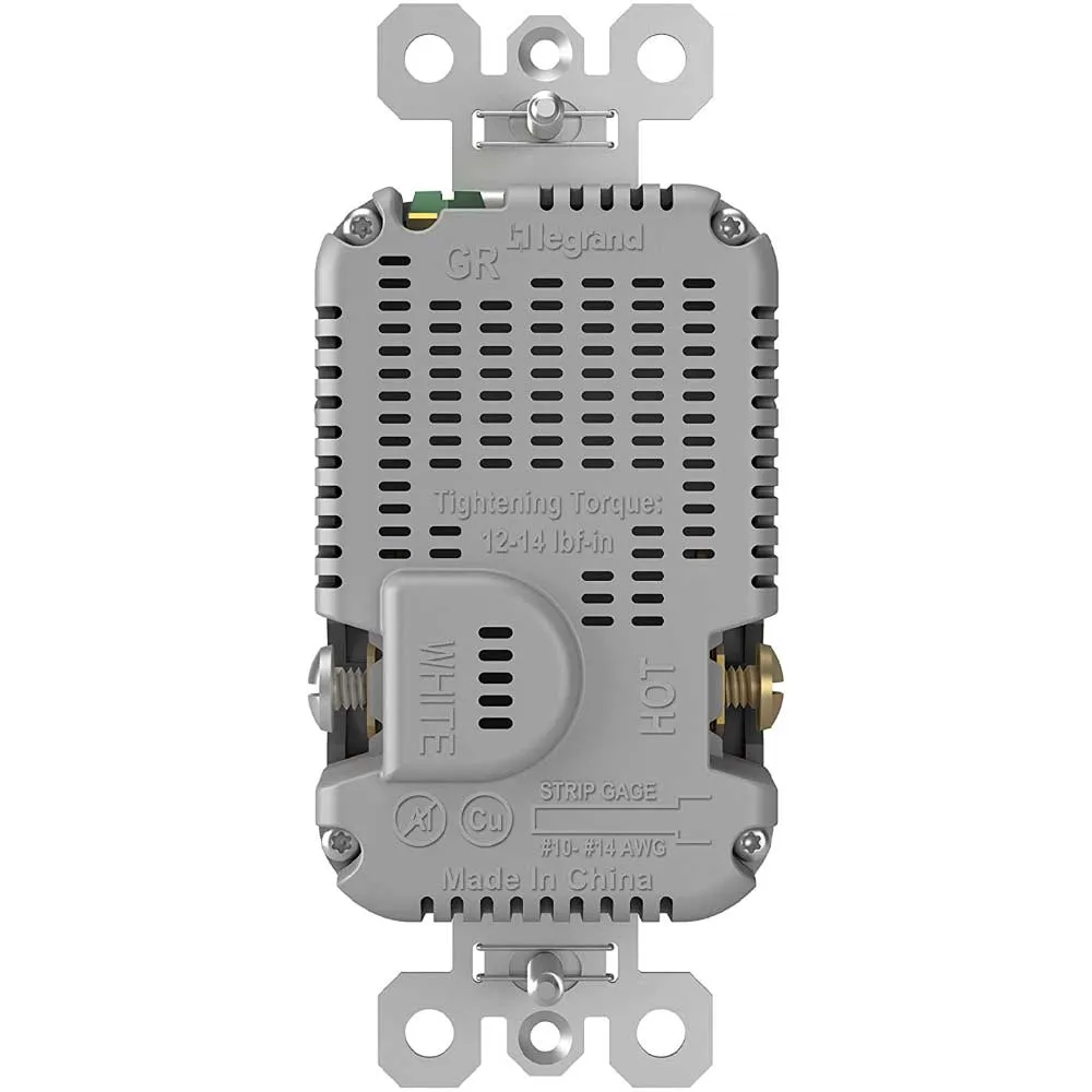 Tamper Resistant 20A Duplex Receptacle with USB Type A/C Fast Charging, Nickel