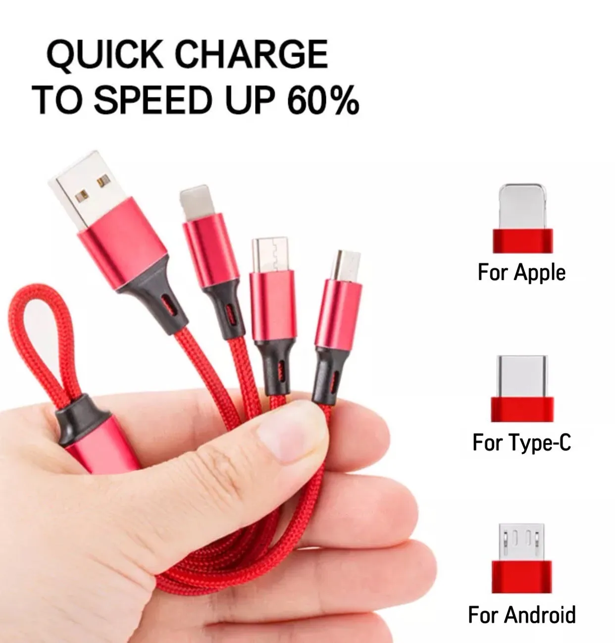 Top-Up 3-in-1 Multi Phone Charger (0.6FT)