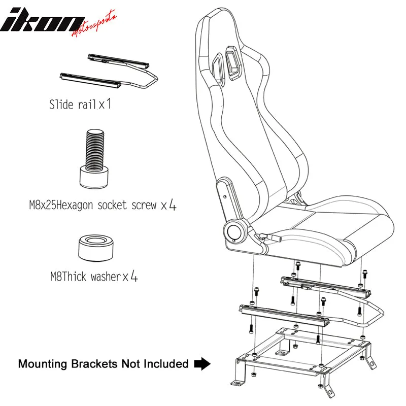 Universal Red Bezel Racing Seat Dual Slider Buckle Belt PU Carbon